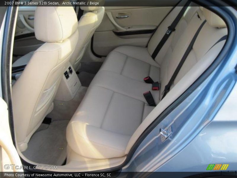 Arctic Metallic / Beige 2007 BMW 3 Series 328i Sedan
