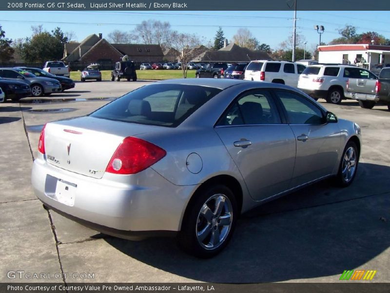 Liquid Silver Metallic / Ebony Black 2008 Pontiac G6 GT Sedan