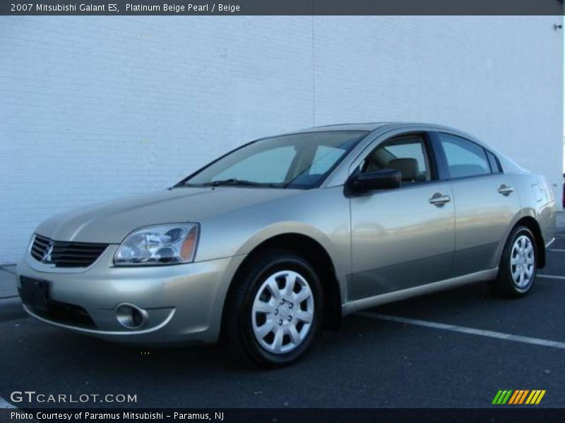 Platinum Beige Pearl / Beige 2007 Mitsubishi Galant ES