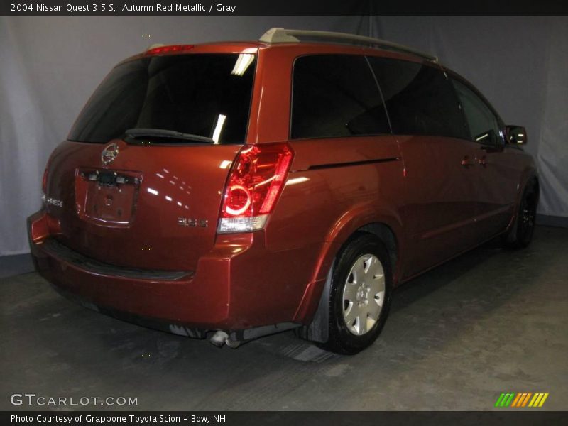 Autumn Red Metallic / Gray 2004 Nissan Quest 3.5 S