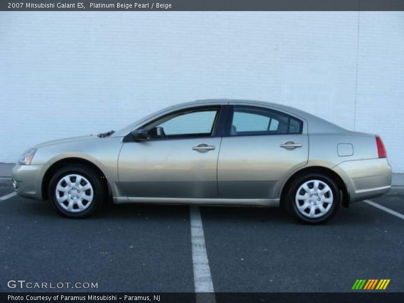 Platinum Beige Pearl / Beige 2007 Mitsubishi Galant ES