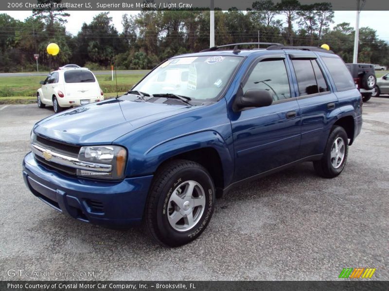 Superior Blue Metallic / Light Gray 2006 Chevrolet TrailBlazer LS