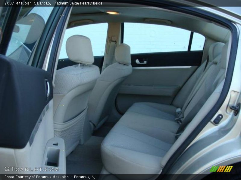 Platinum Beige Pearl / Beige 2007 Mitsubishi Galant ES