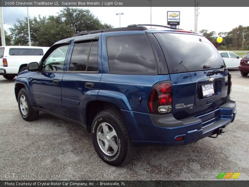Superior Blue Metallic / Light Gray 2006 Chevrolet TrailBlazer LS