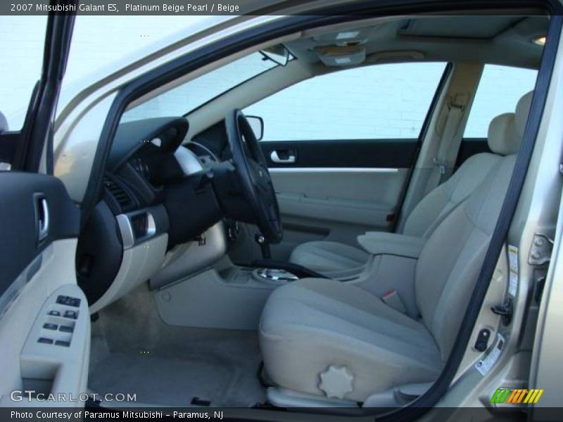Platinum Beige Pearl / Beige 2007 Mitsubishi Galant ES
