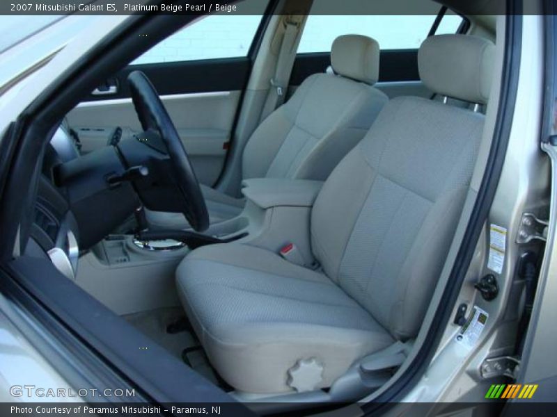 Platinum Beige Pearl / Beige 2007 Mitsubishi Galant ES