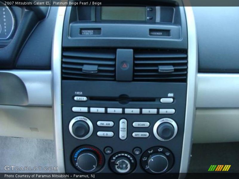 Platinum Beige Pearl / Beige 2007 Mitsubishi Galant ES