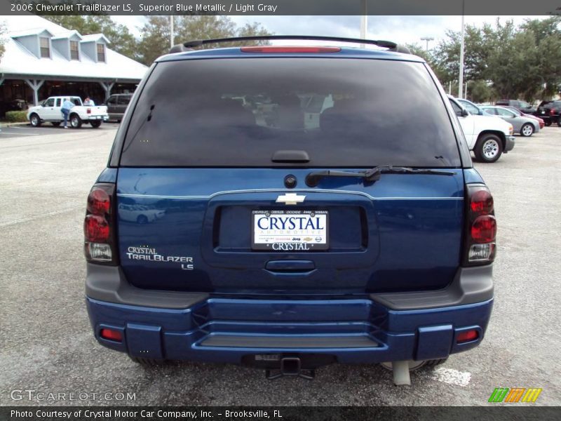Superior Blue Metallic / Light Gray 2006 Chevrolet TrailBlazer LS