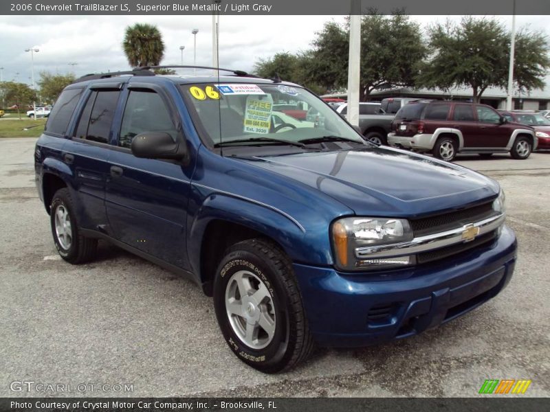 Superior Blue Metallic / Light Gray 2006 Chevrolet TrailBlazer LS