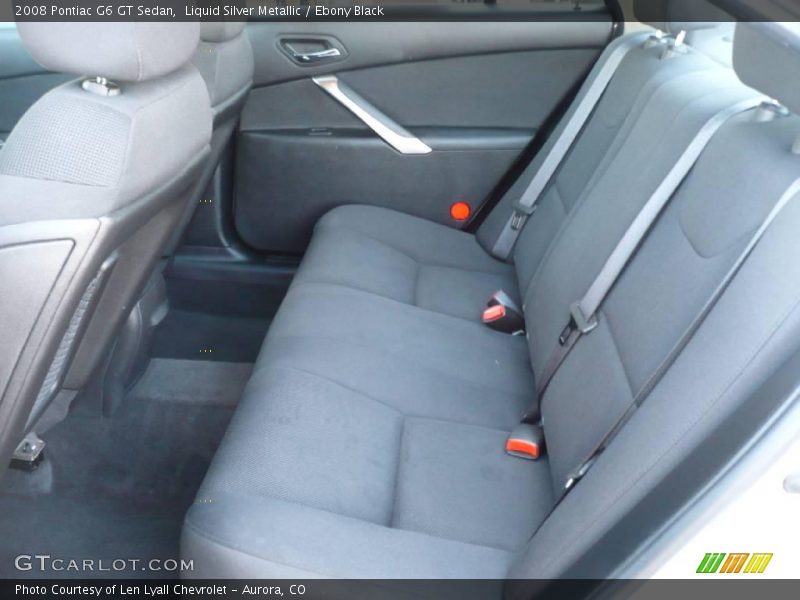 Liquid Silver Metallic / Ebony Black 2008 Pontiac G6 GT Sedan
