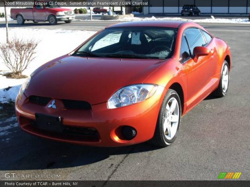 Sunset Orange Pearlescent / Dark Charcoal 2008 Mitsubishi Eclipse GS Coupe