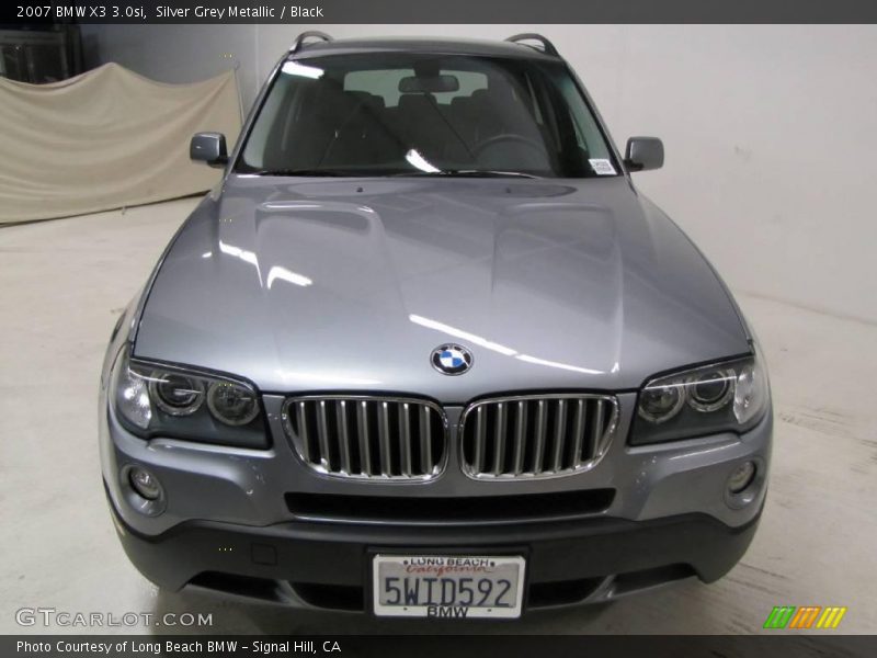 Silver Grey Metallic / Black 2007 BMW X3 3.0si