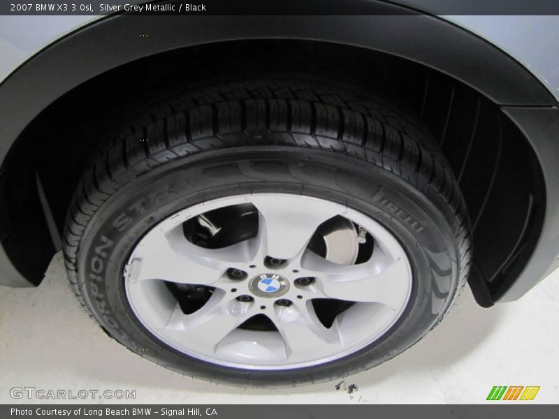 Silver Grey Metallic / Black 2007 BMW X3 3.0si