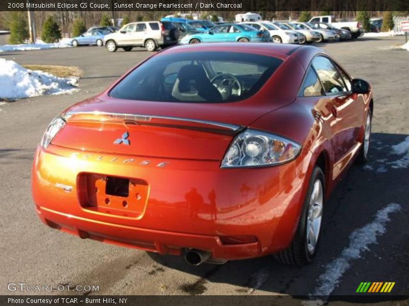 Sunset Orange Pearlescent / Dark Charcoal 2008 Mitsubishi Eclipse GS Coupe