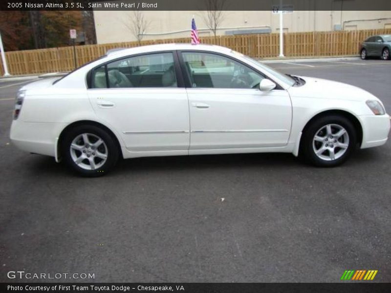 Satin White Pearl / Blond 2005 Nissan Altima 3.5 SL
