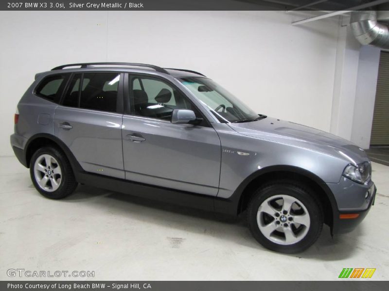 Silver Grey Metallic / Black 2007 BMW X3 3.0si
