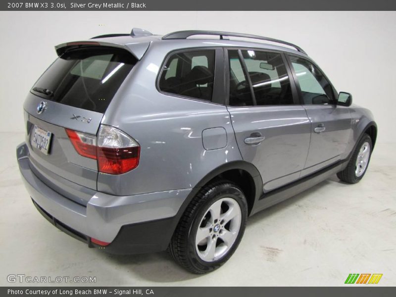 Silver Grey Metallic / Black 2007 BMW X3 3.0si