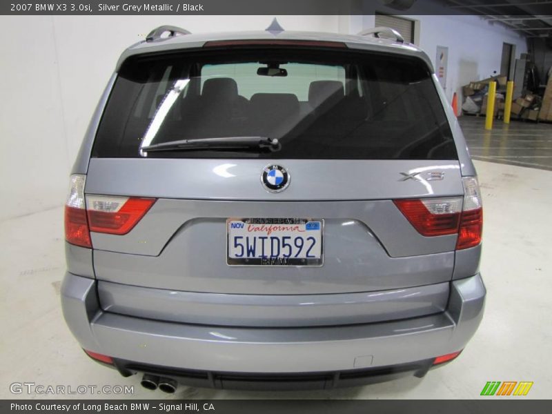 Silver Grey Metallic / Black 2007 BMW X3 3.0si