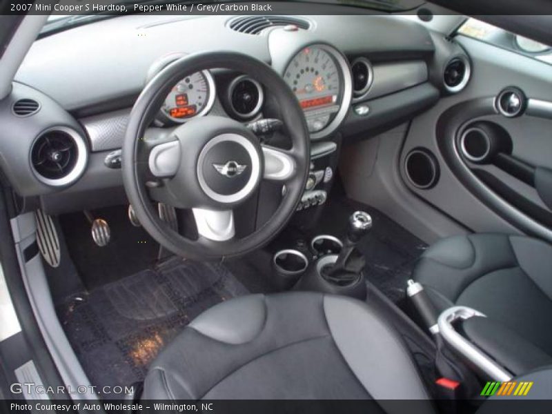 Pepper White / Grey/Carbon Black 2007 Mini Cooper S Hardtop