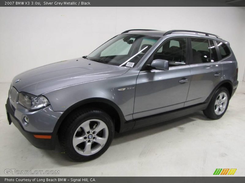 Silver Grey Metallic / Black 2007 BMW X3 3.0si
