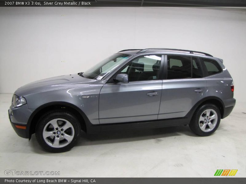 Silver Grey Metallic / Black 2007 BMW X3 3.0si