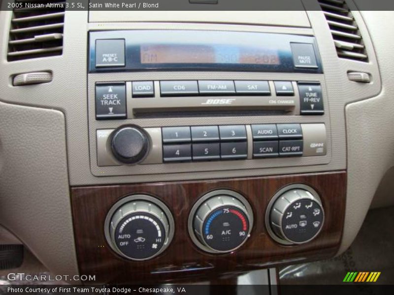 Satin White Pearl / Blond 2005 Nissan Altima 3.5 SL