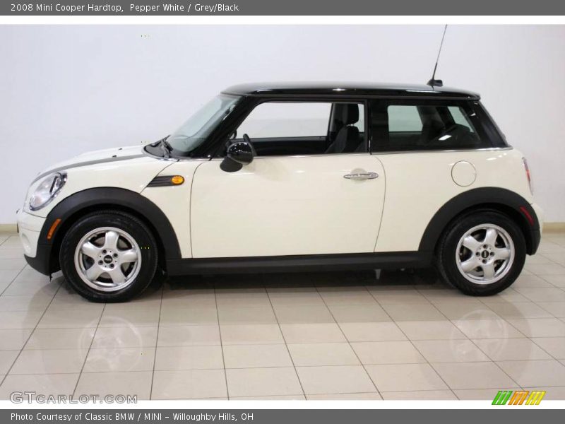 Pepper White / Grey/Black 2008 Mini Cooper Hardtop