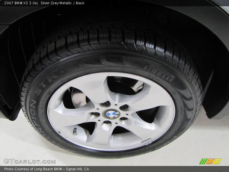 Silver Grey Metallic / Black 2007 BMW X3 3.0si