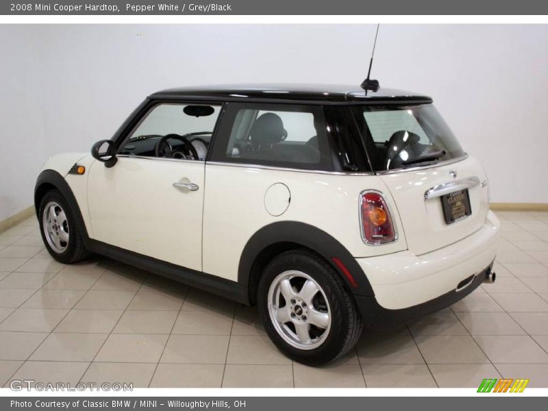 Pepper White / Grey/Black 2008 Mini Cooper Hardtop