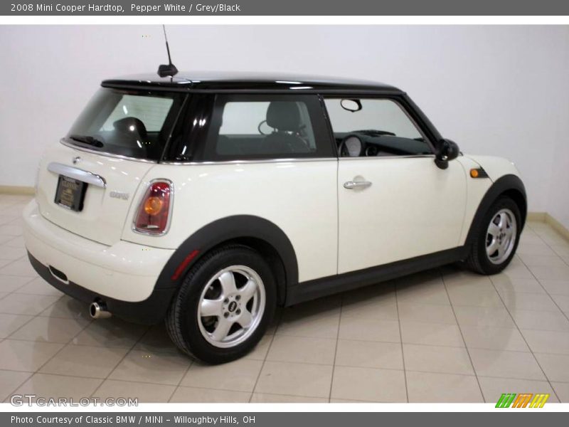 Pepper White / Grey/Black 2008 Mini Cooper Hardtop