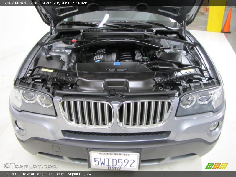 Silver Grey Metallic / Black 2007 BMW X3 3.0si