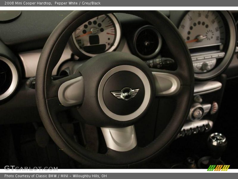 Pepper White / Grey/Black 2008 Mini Cooper Hardtop