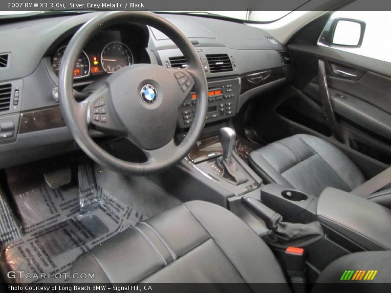 Silver Grey Metallic / Black 2007 BMW X3 3.0si