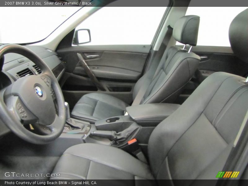 Silver Grey Metallic / Black 2007 BMW X3 3.0si