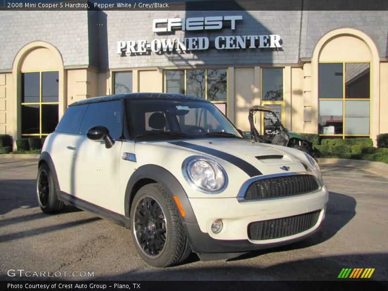 Pepper White / Grey/Black 2008 Mini Cooper S Hardtop