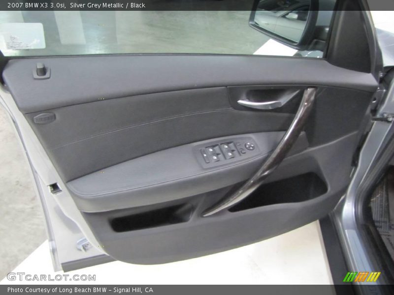 Silver Grey Metallic / Black 2007 BMW X3 3.0si