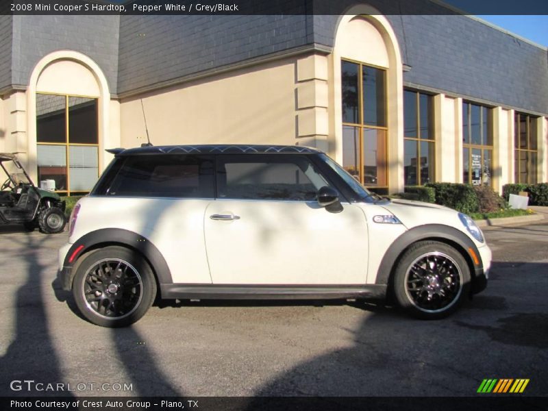 Pepper White / Grey/Black 2008 Mini Cooper S Hardtop