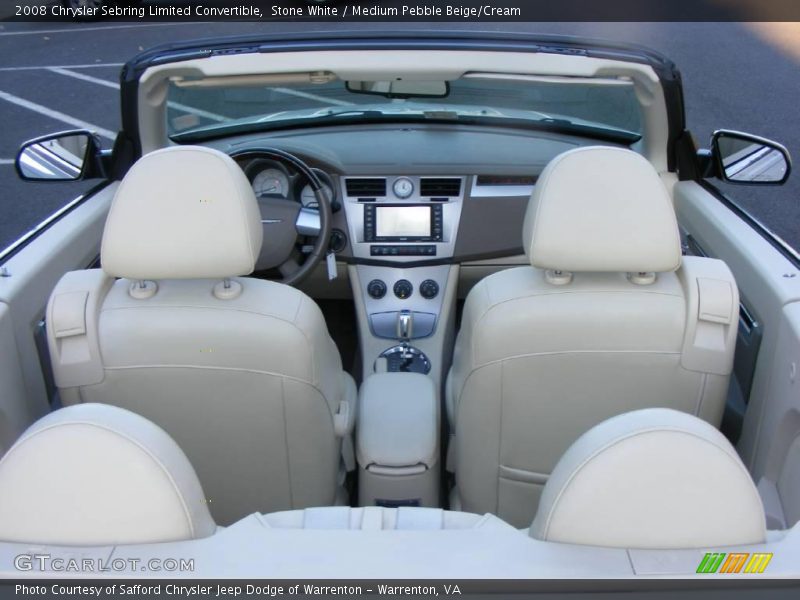 Stone White / Medium Pebble Beige/Cream 2008 Chrysler Sebring Limited Convertible