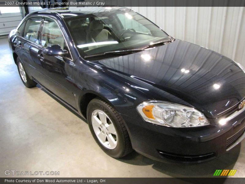 Imperial Blue Metallic / Gray 2007 Chevrolet Impala LT