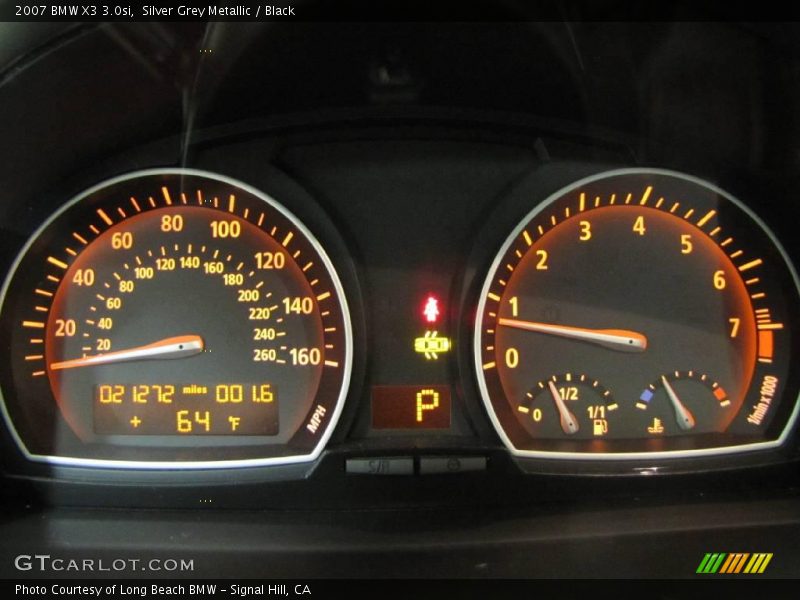 Silver Grey Metallic / Black 2007 BMW X3 3.0si