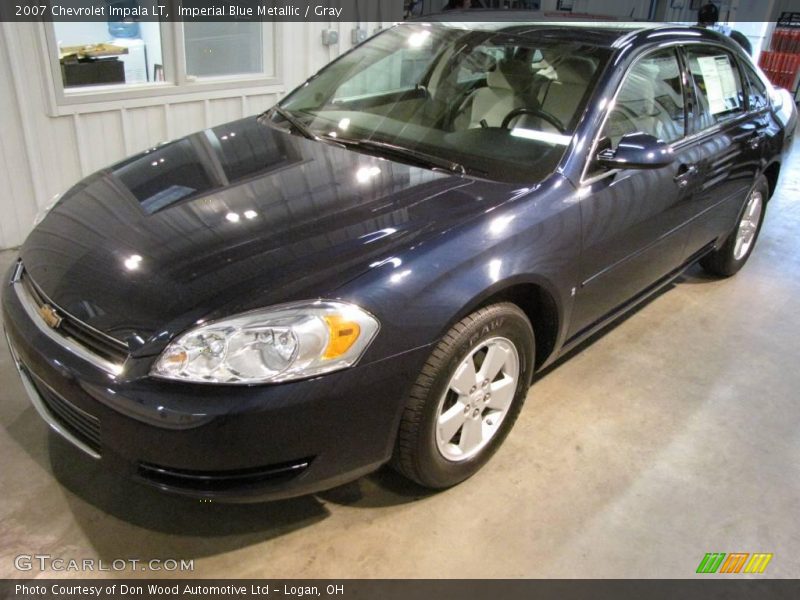 Imperial Blue Metallic / Gray 2007 Chevrolet Impala LT
