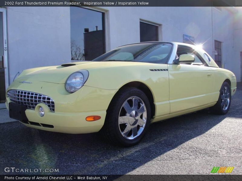 Inspiration Yellow / Inspiration Yellow 2002 Ford Thunderbird Premium Roadster