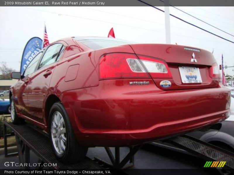 Rave Red Pearl / Medium Gray 2009 Mitsubishi Galant ES
