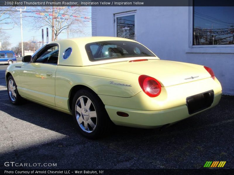 Inspiration Yellow / Inspiration Yellow 2002 Ford Thunderbird Premium Roadster