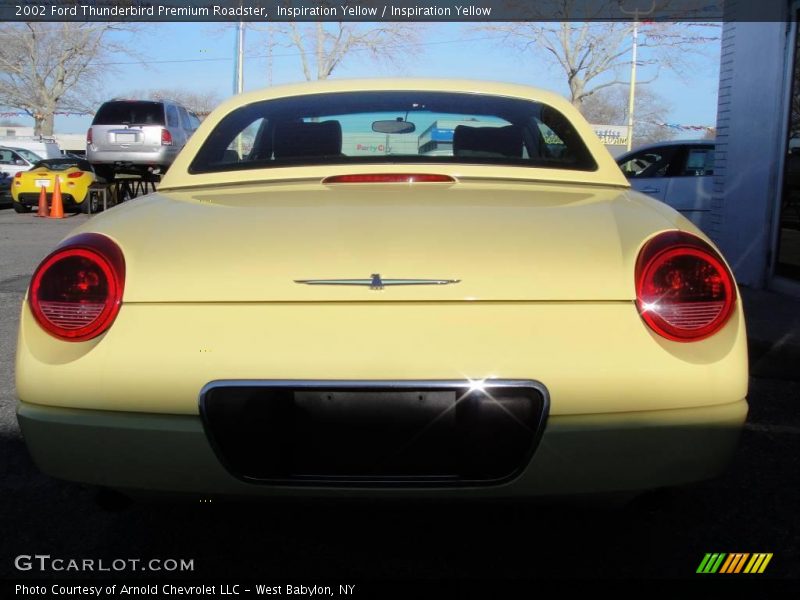 Inspiration Yellow / Inspiration Yellow 2002 Ford Thunderbird Premium Roadster