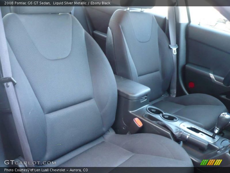 Liquid Silver Metallic / Ebony Black 2008 Pontiac G6 GT Sedan