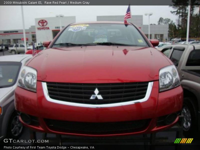 Rave Red Pearl / Medium Gray 2009 Mitsubishi Galant ES