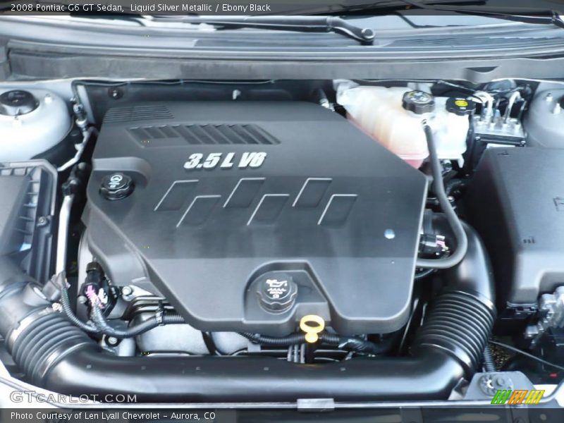 Liquid Silver Metallic / Ebony Black 2008 Pontiac G6 GT Sedan