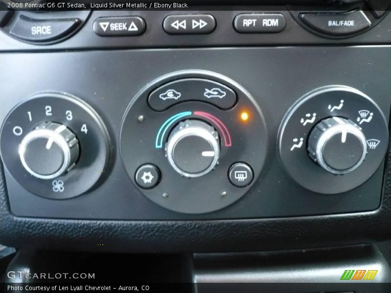 Liquid Silver Metallic / Ebony Black 2008 Pontiac G6 GT Sedan