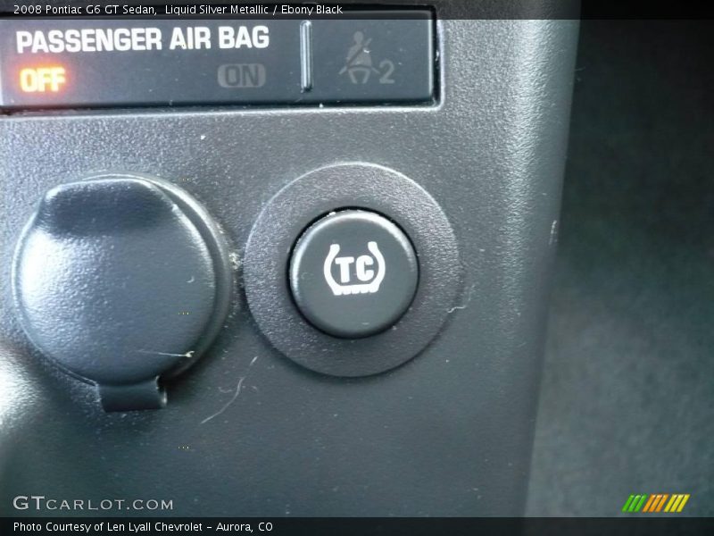 Liquid Silver Metallic / Ebony Black 2008 Pontiac G6 GT Sedan